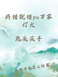 将错就错po万家灯火